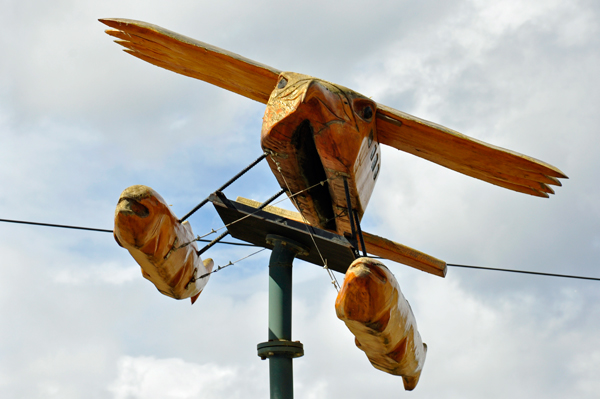 carved airplane